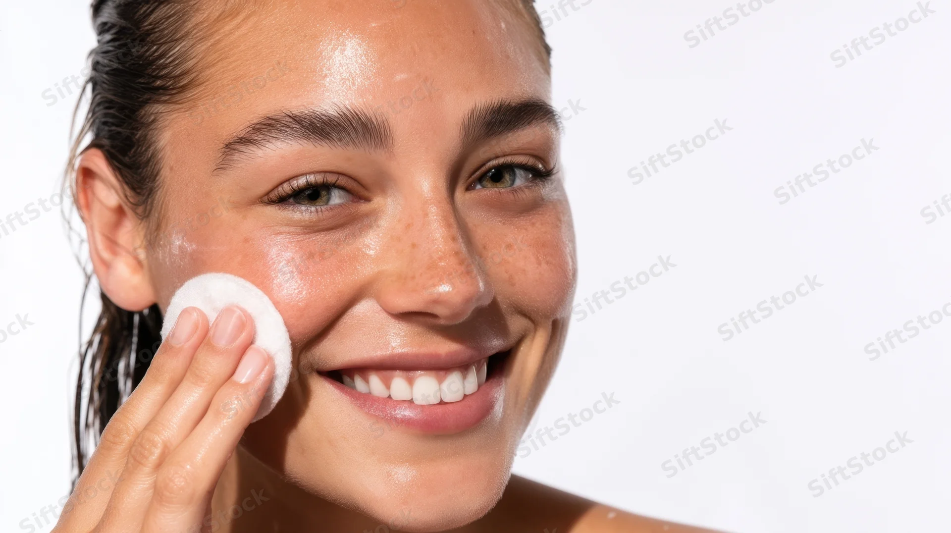 Stock style hyper realistic high quality photo of a young woman