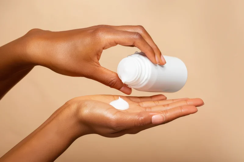 Stock style hyper realistic high quality photo of a person's hand