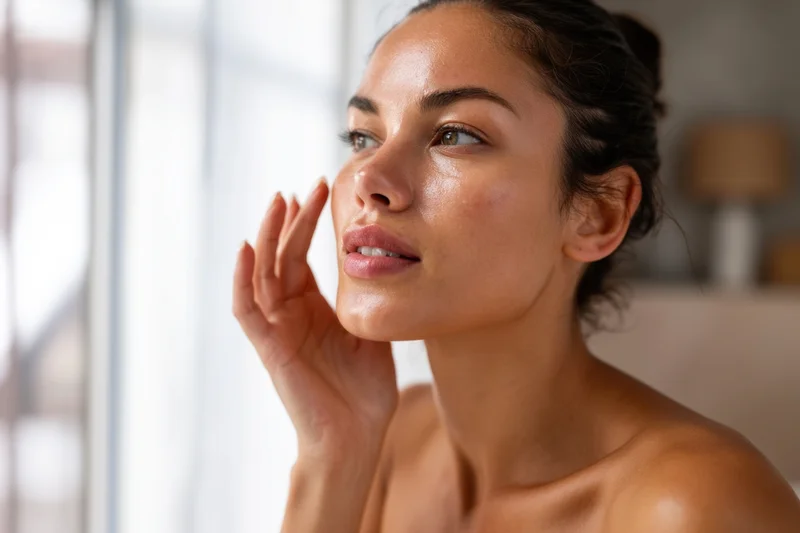 Stock style hyper realistic photo of a young woman