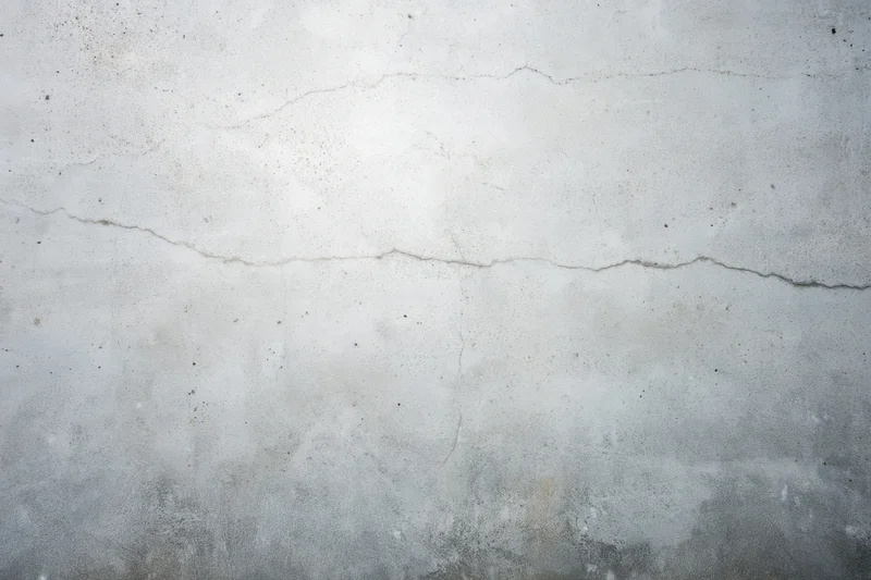 Weathered concrete wall with horizontal cracks and subtle texture variations