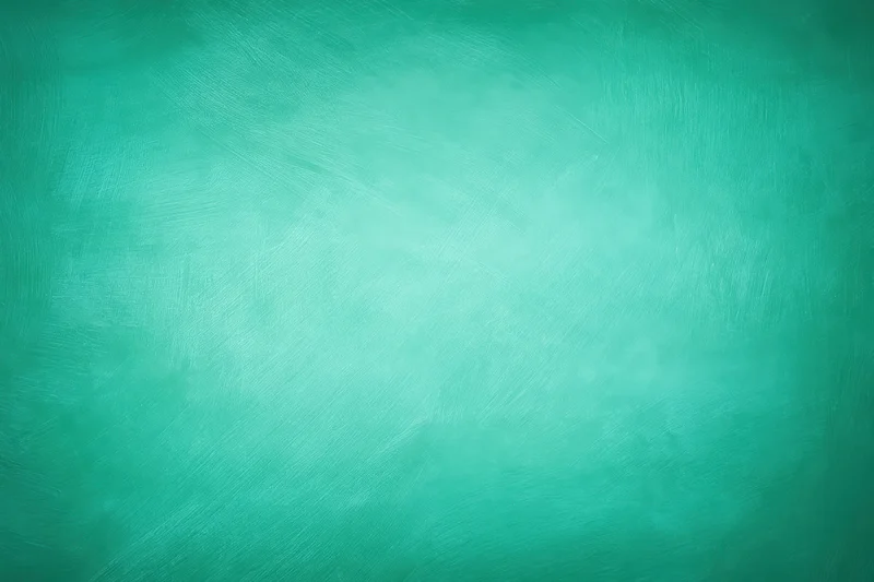 Teal green abstract background with textured brush strokes