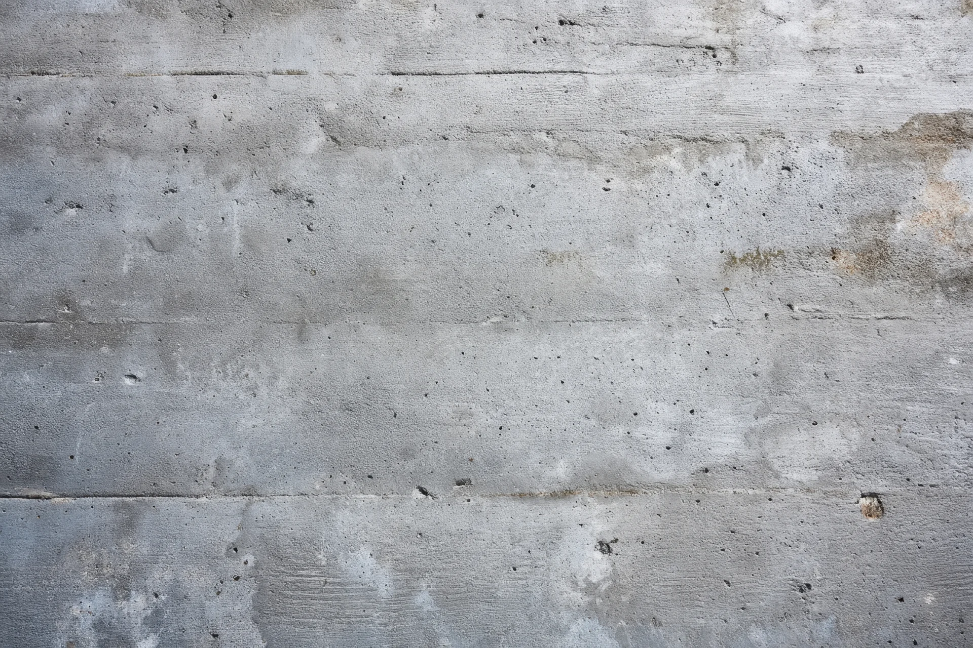 Weathered concrete wall with horizontal lines and surface imperfections as a textured background