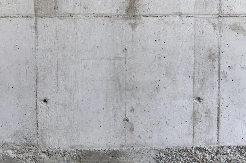 Flat concrete wall with visible seams and minor imperfections filling the frame