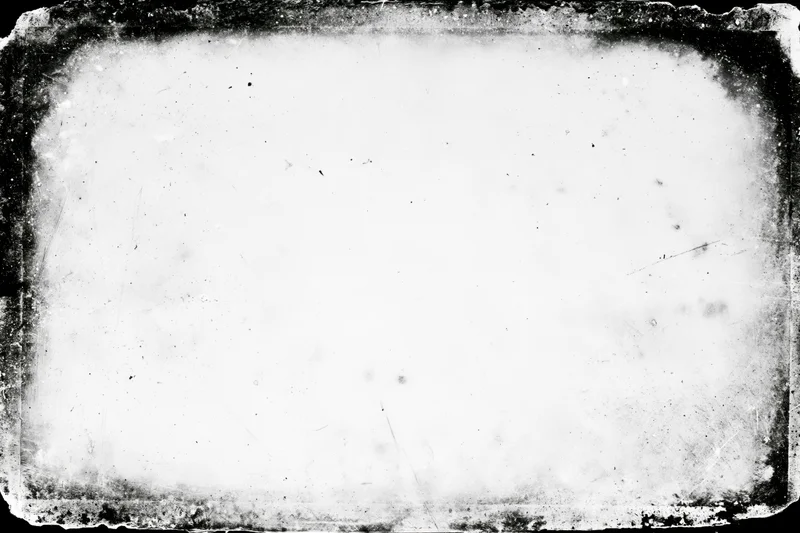 Aged photographic paper with heavy grunge border and distressed texture