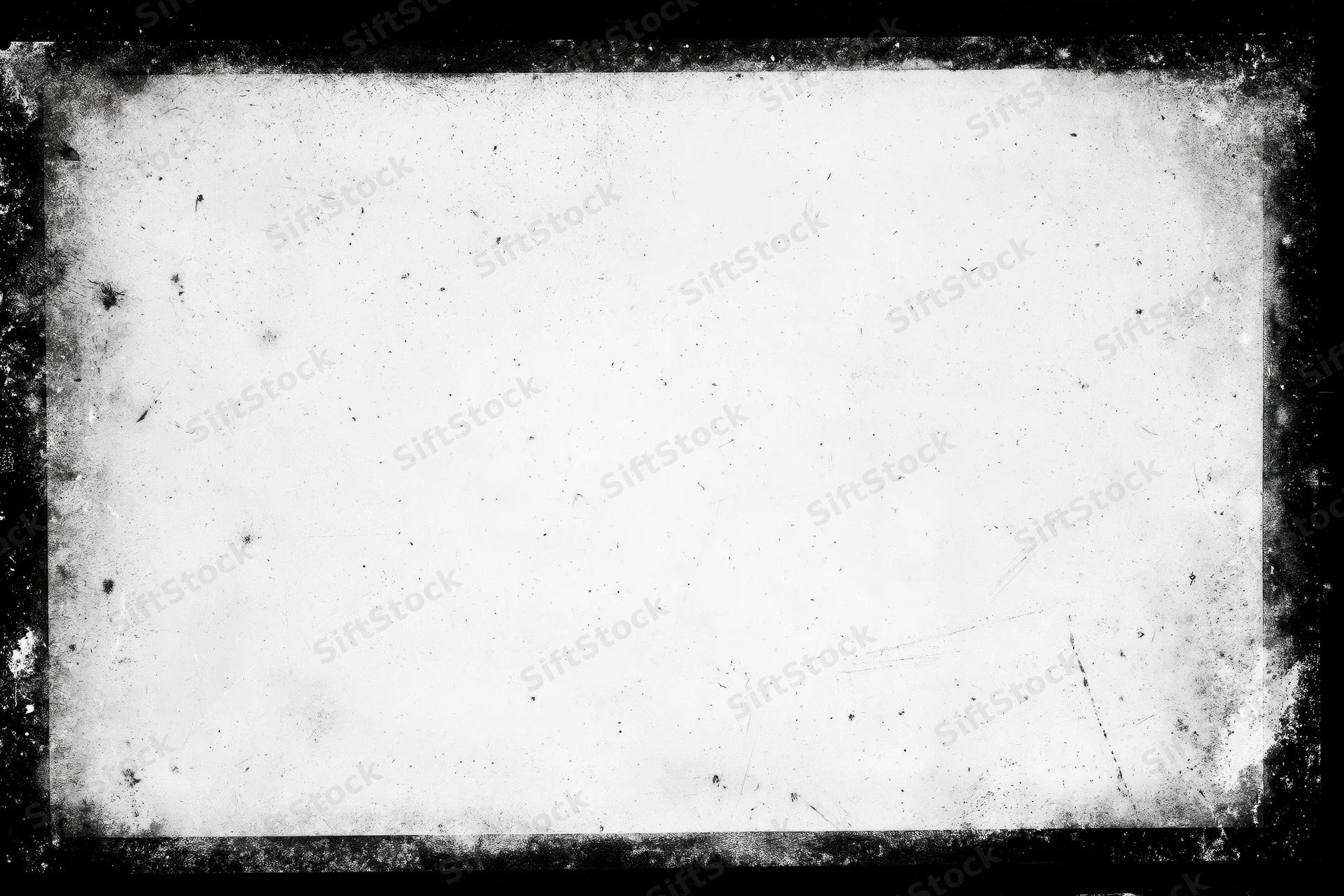 Aged photographic paper with heavy grunge border and distressed texture