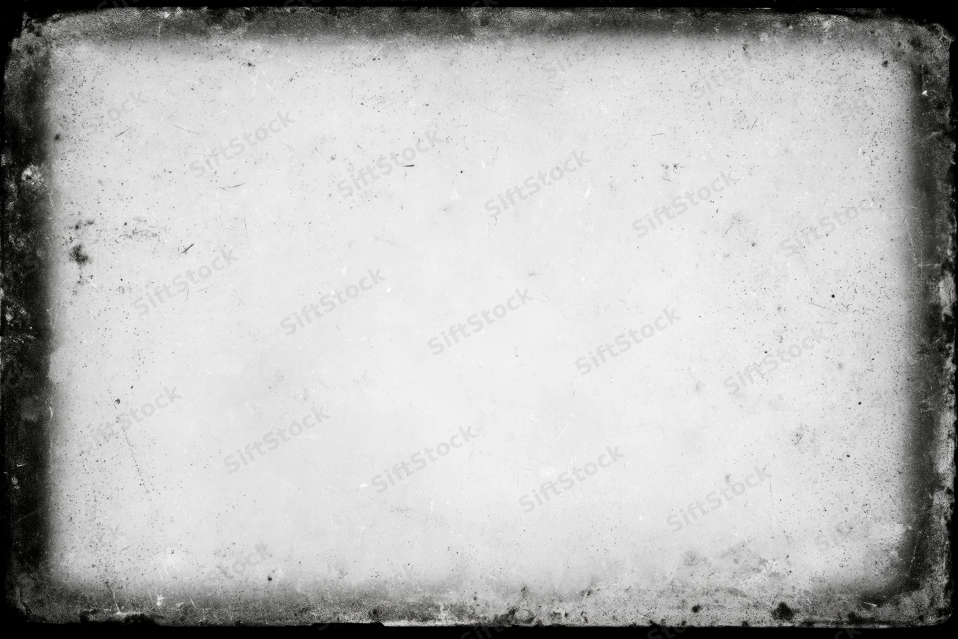 Aged photographic film frame with grunge border and distressed texture