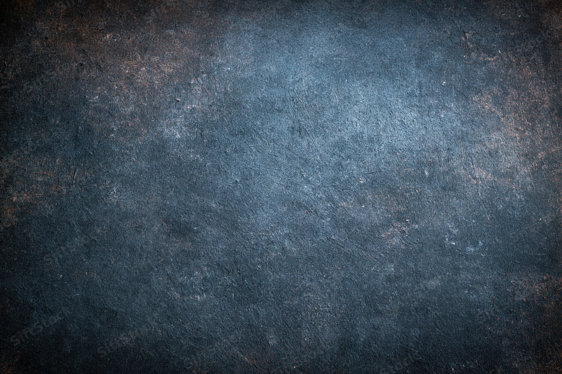 Close-up of a worn painted metal surface with rust and texture