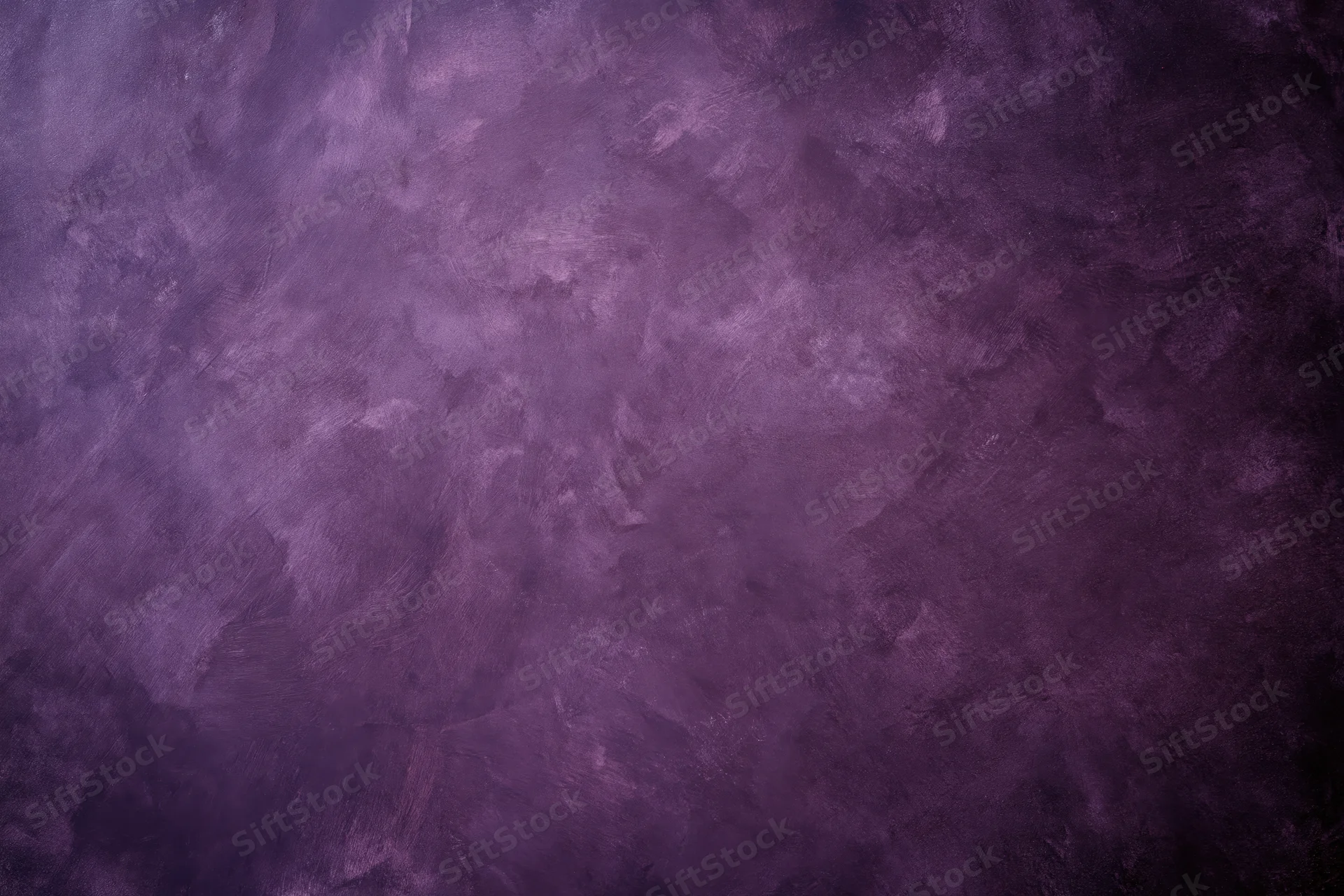 Weathered purple plaster wall surface filling the frame