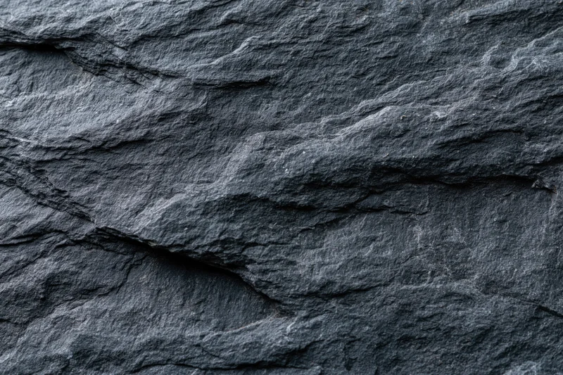 Dark slate rock surface with layered texture filling the frame