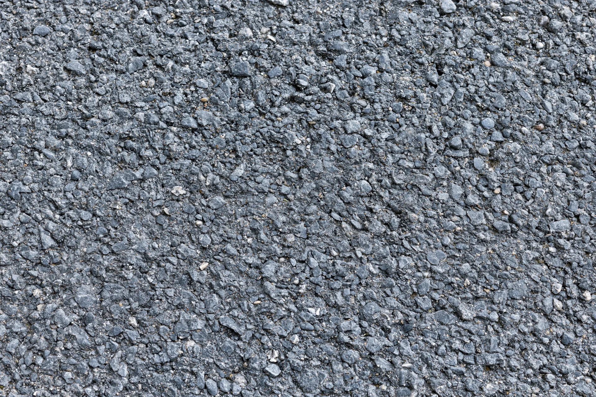 Close-up of rough asphalt road surface filling the frame