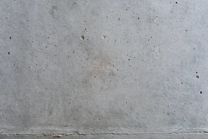 Flat concrete wall surface with visible texture and seam running horizontally across the frame
