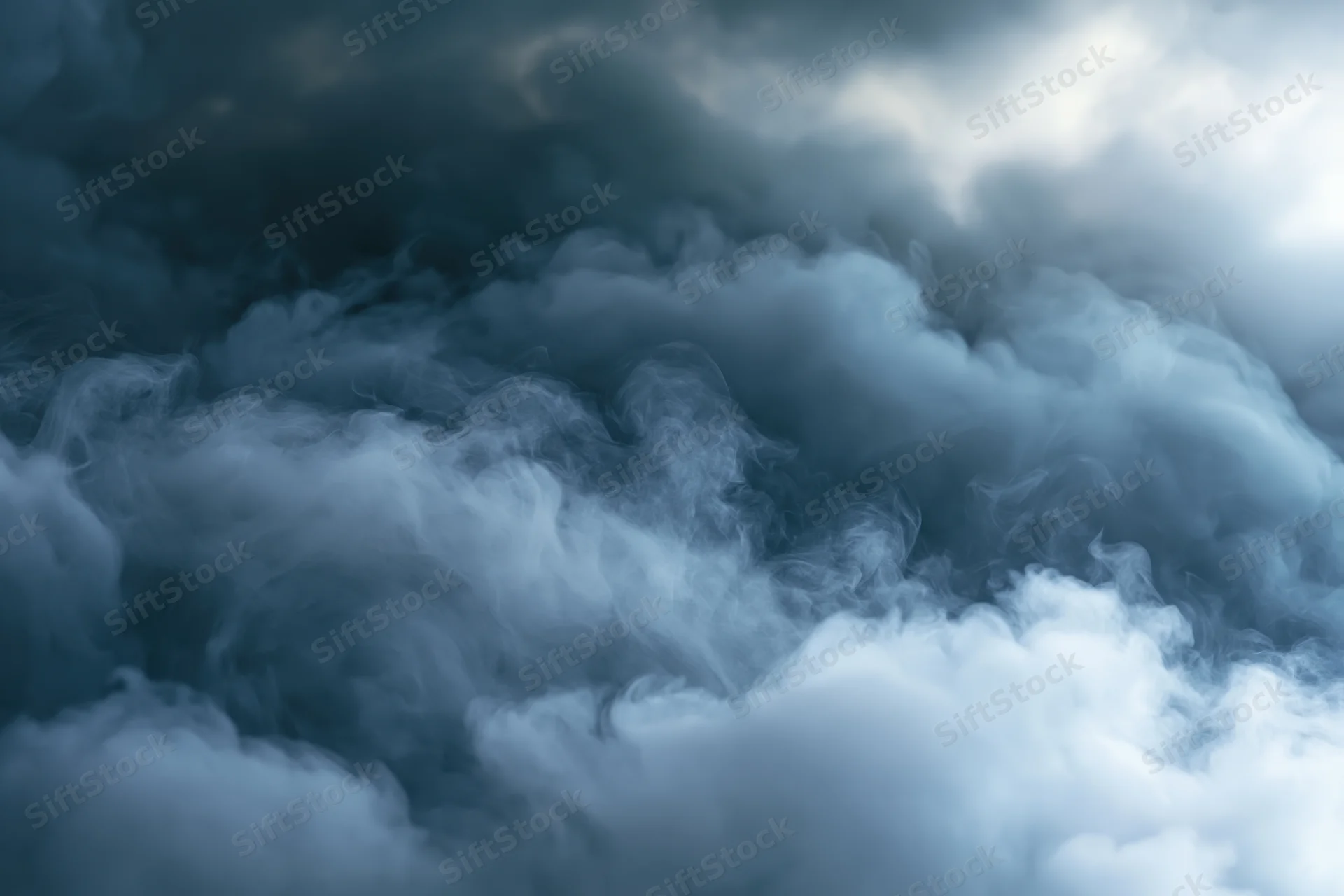 Dense swirling smoke filling the frame in abstract close-up