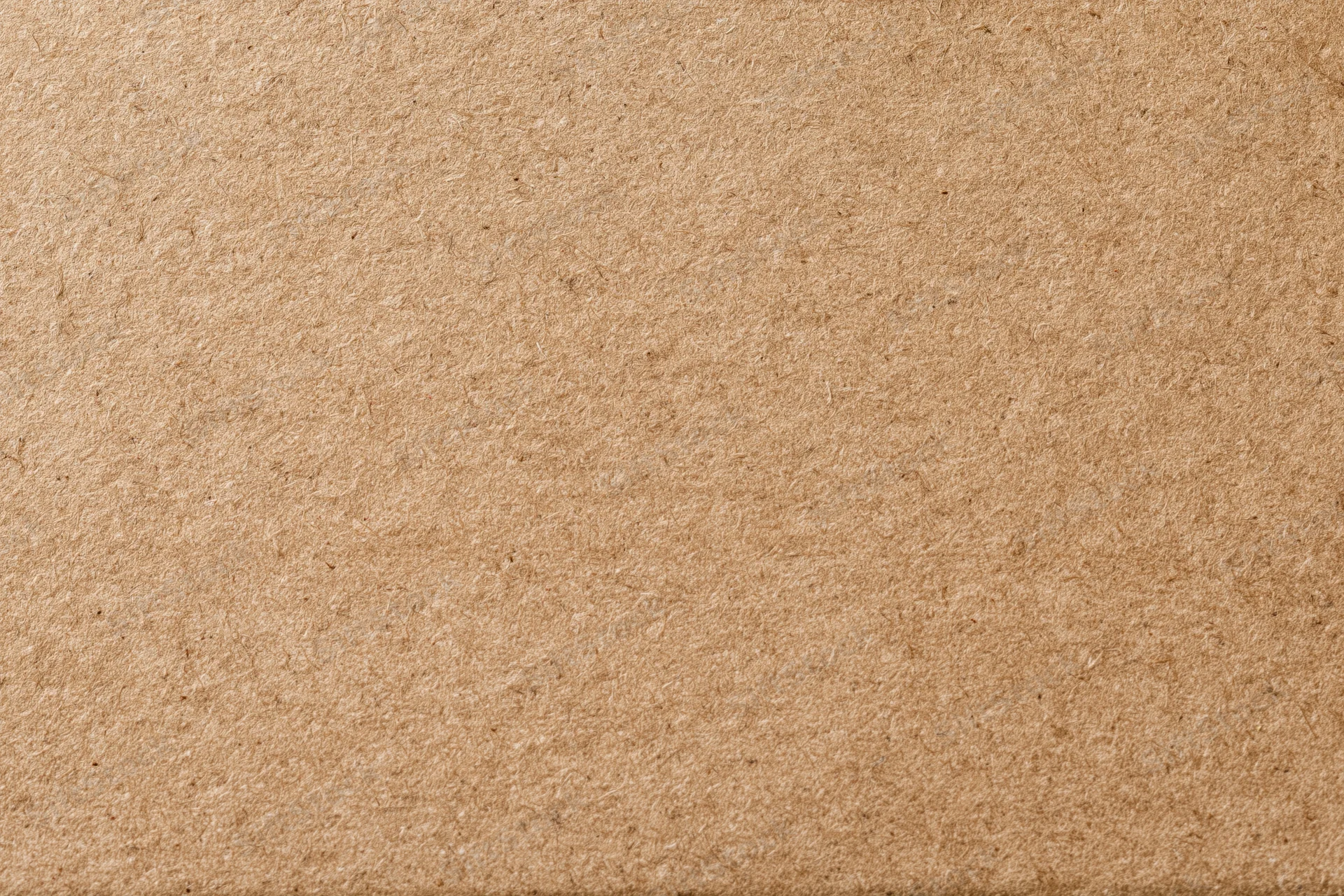 Close-up of a plain kraft brown cardboard sheet surface