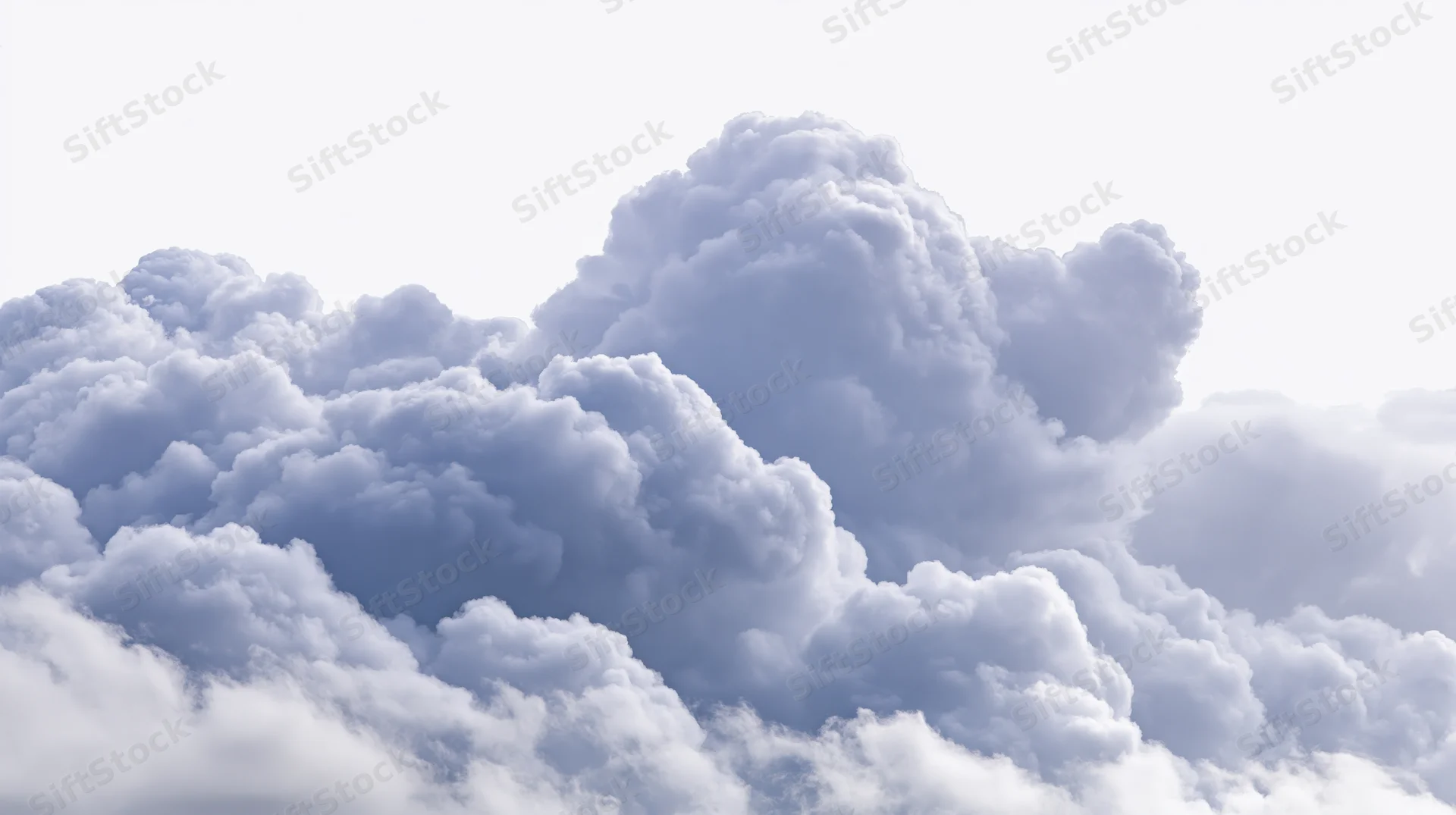 Large cumulus cloud formation billowing upward in the sky