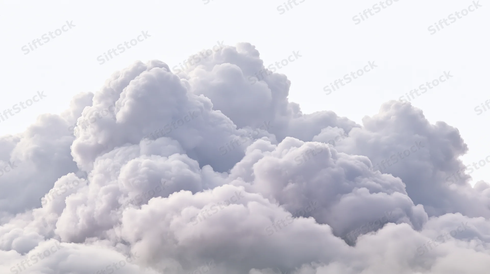 Large cumulus cloud formation billowing upward in the sky