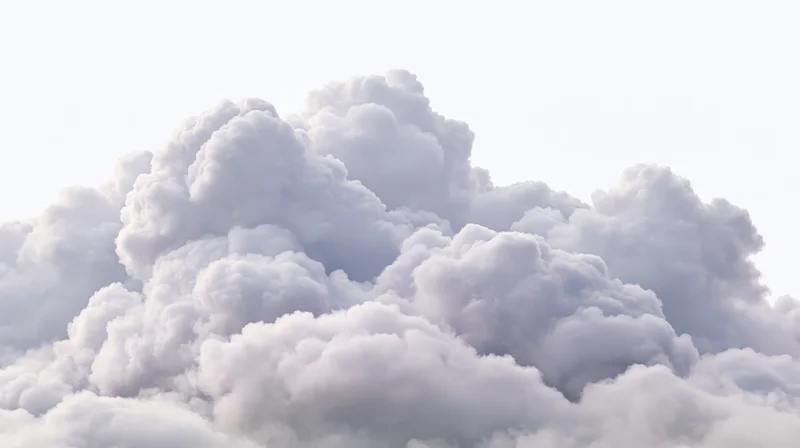 Large cumulus cloud formation billowing upward in the sky