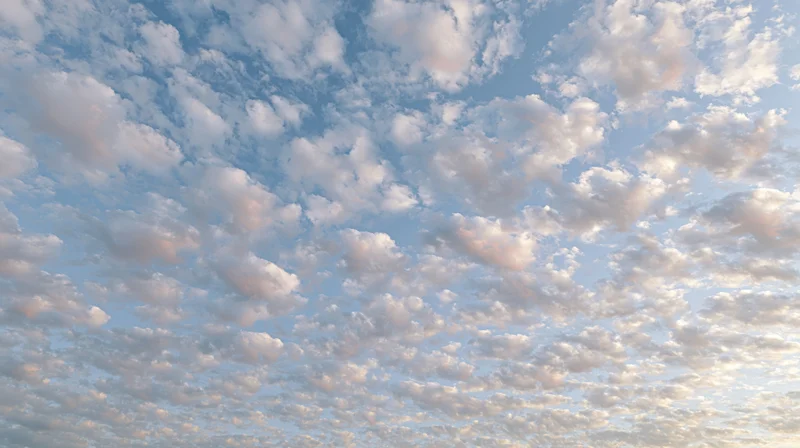 Open sky filled with scattered cumulus clouds during daytime