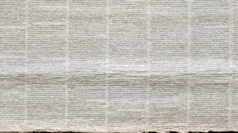 Aged newspaper texture filling the frame with multiple columns of printed text