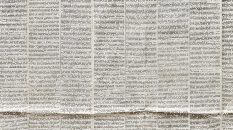 Aged newspaper texture filling the frame with multiple columns of text