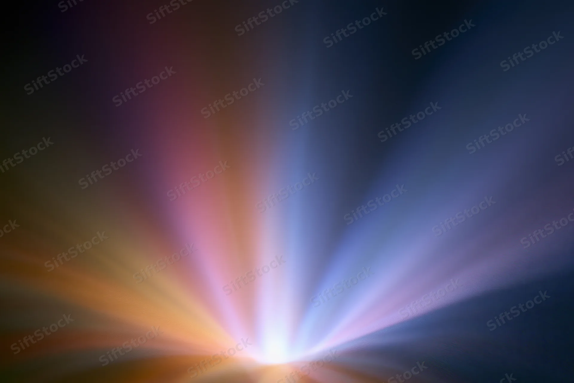 Vertical light streaks radiating upward from a central point in a dark abstract background
