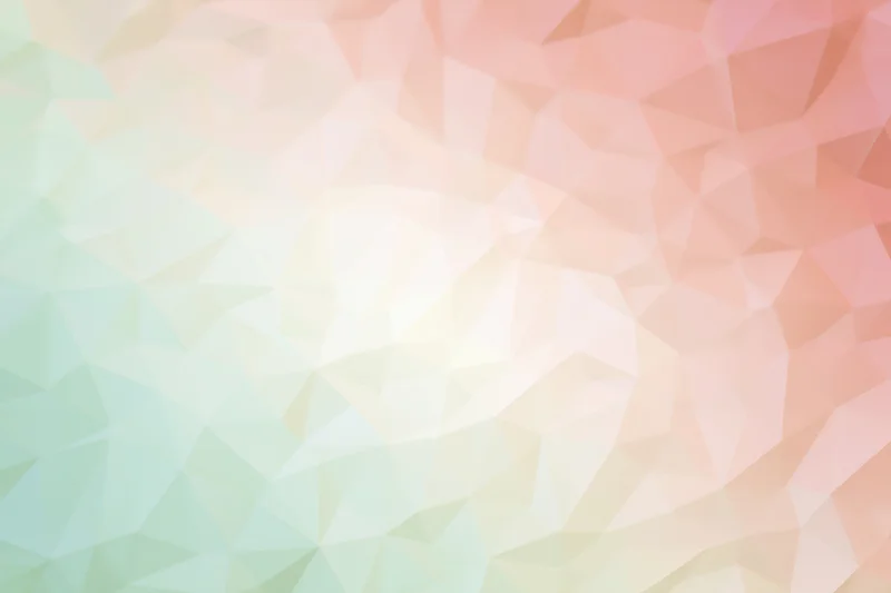 Abstract low-poly geometric pattern with soft pastel gradient background