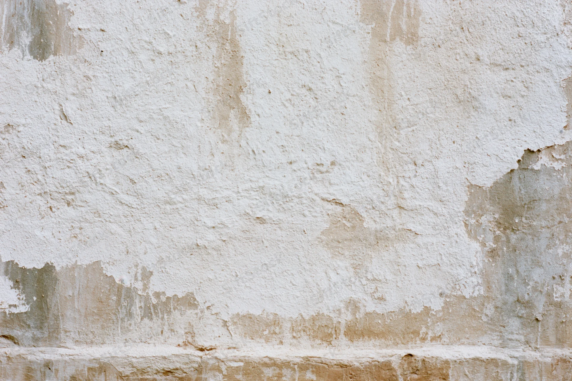 Aged plaster wall surface filling the frame with peeling paint and cracks