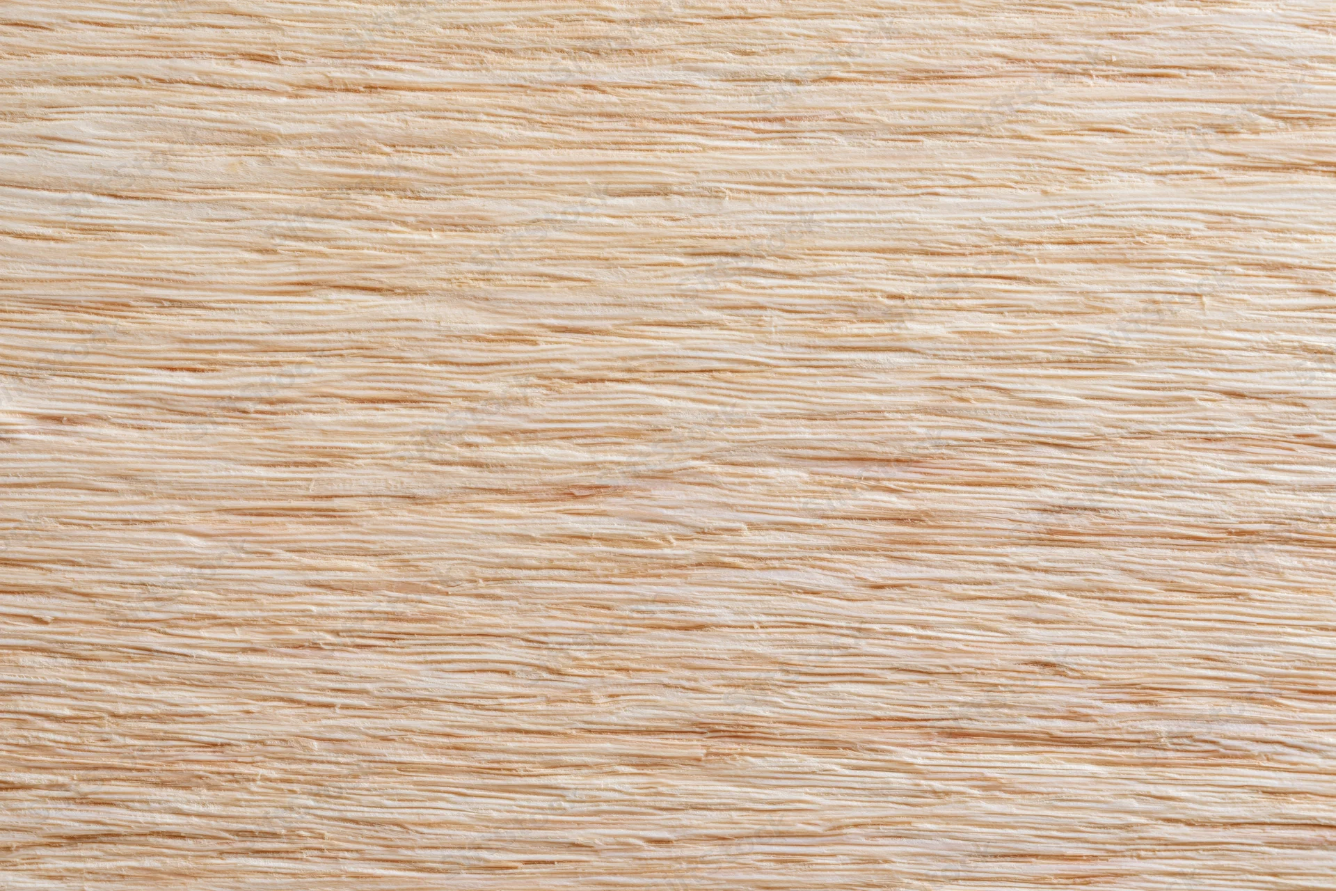 Close-up flat lay of a light blonde wood surface with fine straight grain pattern
