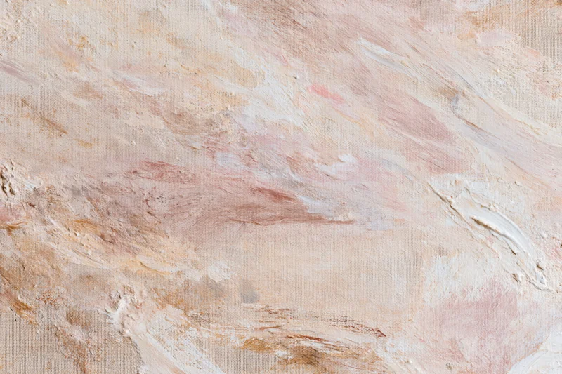 Abstract painted canvas surface with textured brushstrokes in soft pastel tones