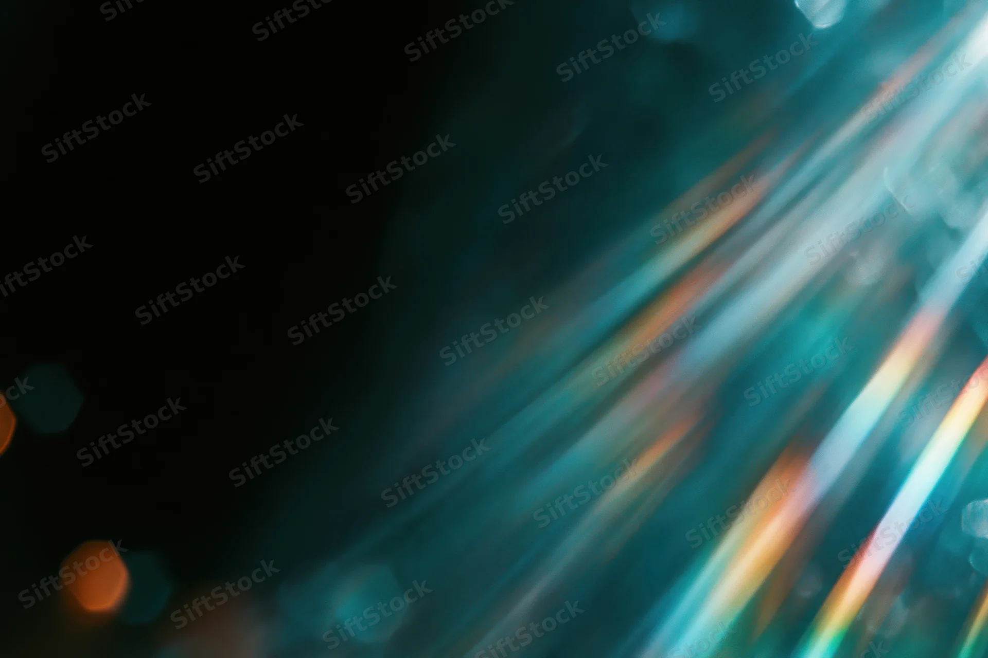 Defocused light streaks and bokeh from urban traffic at night