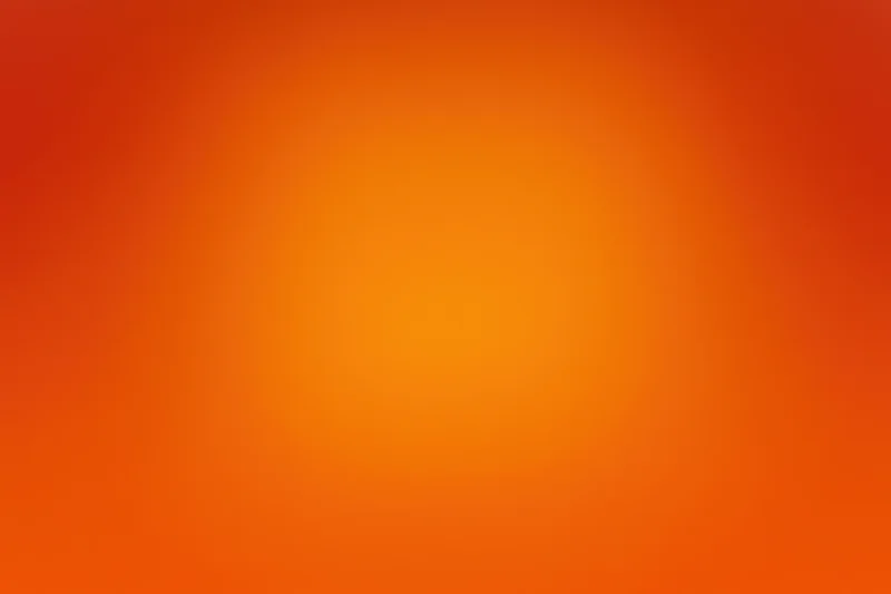 Smooth orange-red gradient background transitioning from deep red-orange at edges to bright orange center