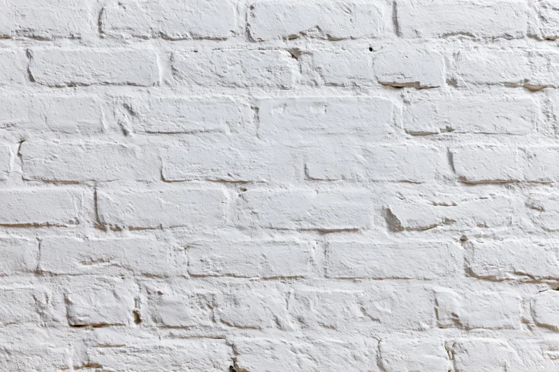 White-painted brick wall filling the frame as a textured background
