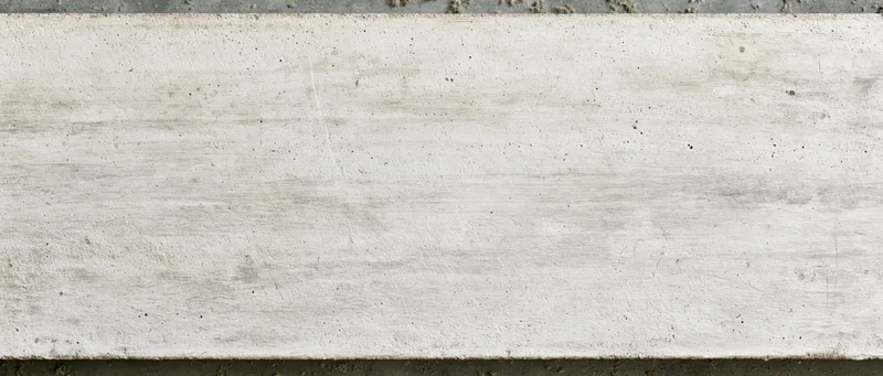 Horizontal concrete slab with textured surface and visible grain, framed by dark edges at top and bottom