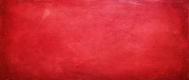 Textured red background with brushstroke patterns and subtle wear