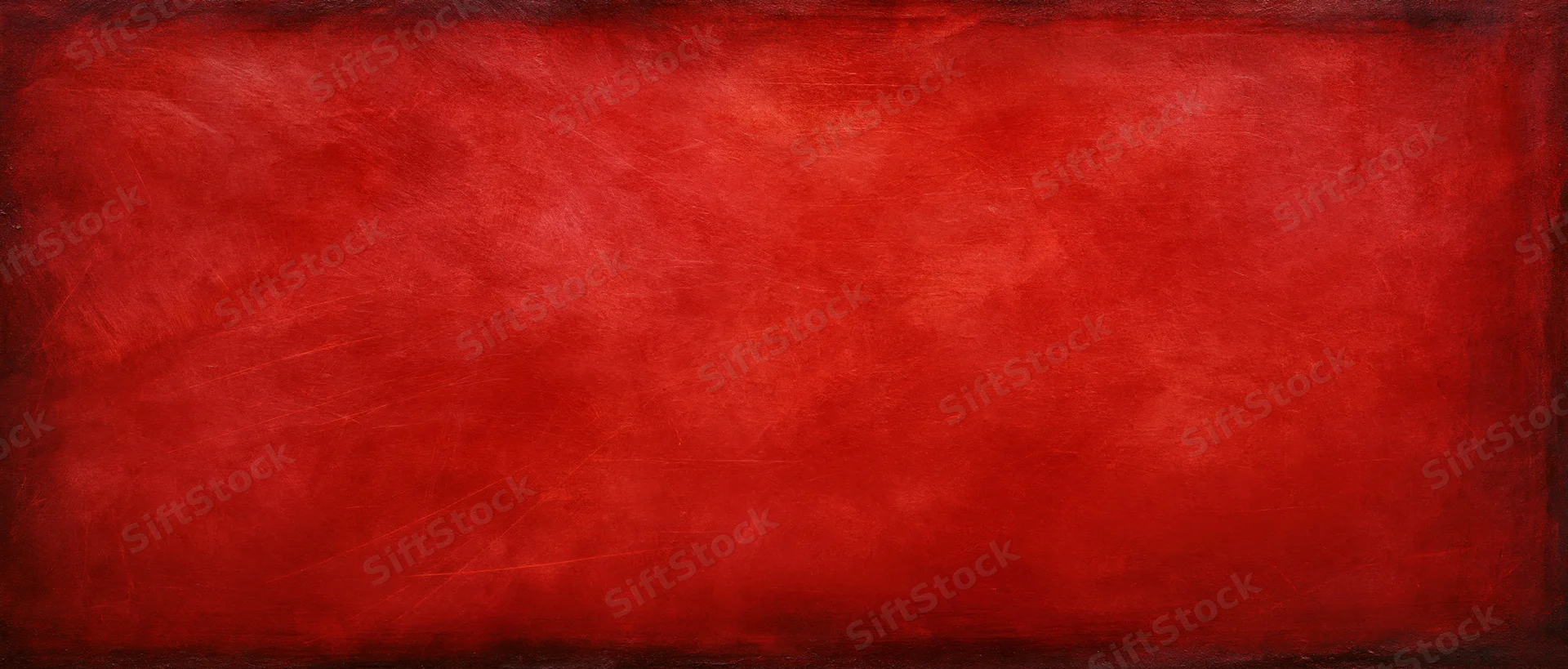 Abstract red textured background with brushstroke patterns and dark borders