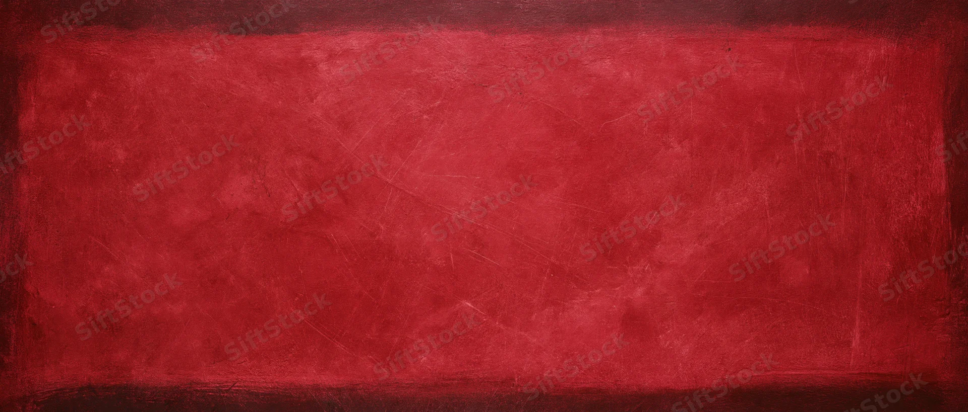 Abstract red textured background with dark borders and visible brushstrokes
