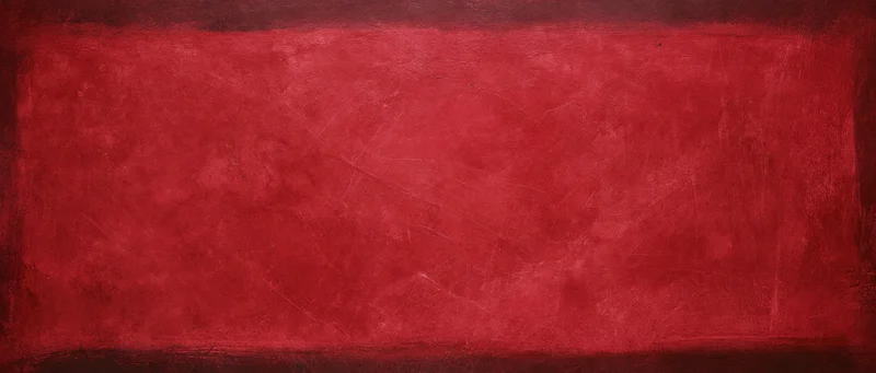 Abstract red textured background with dark borders and visible brushstrokes