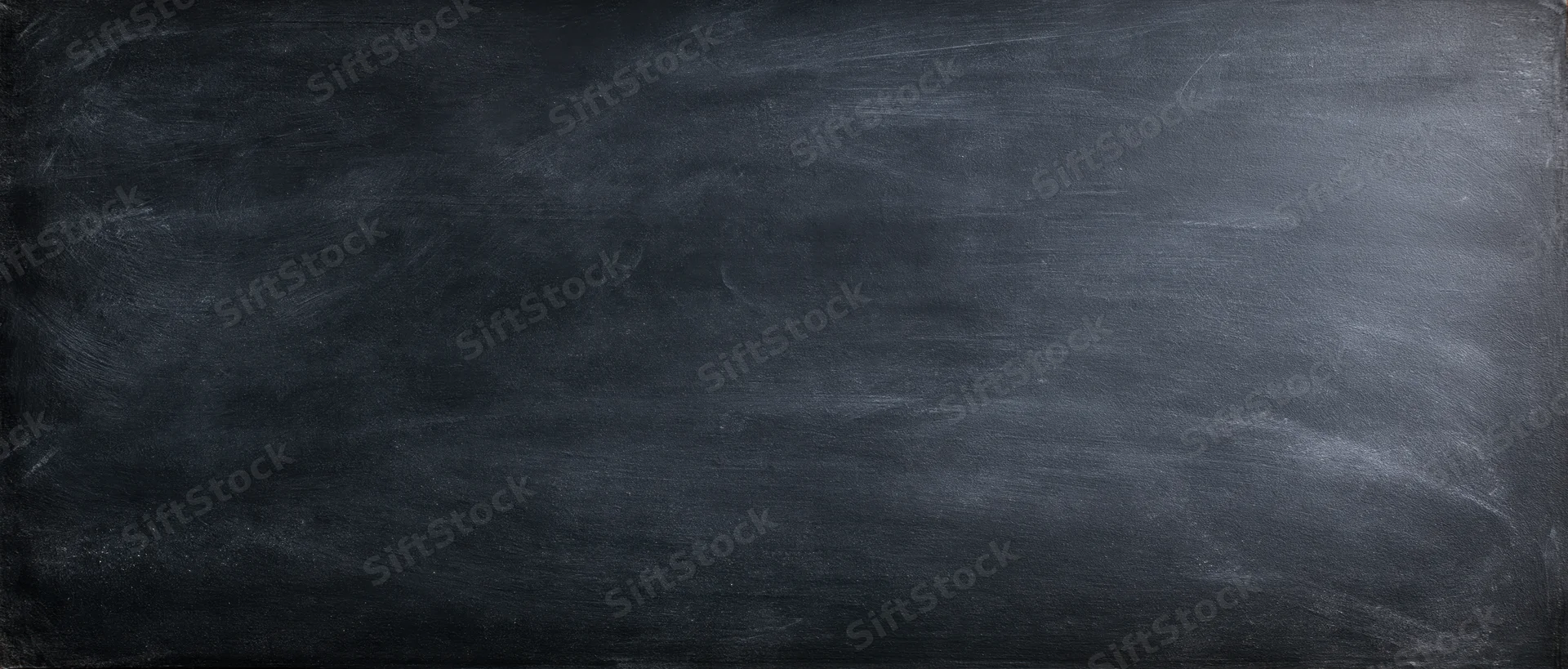 Dark chalkboard surface with smudged chalk marks and even texture, showing horizontal strokes and subtle gradient across the frame