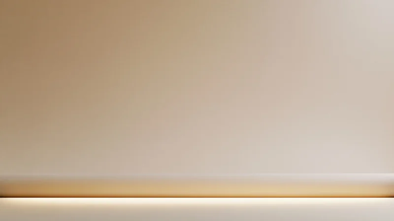 Warm beige gradient background with soft horizontal light glow and copyspace for display