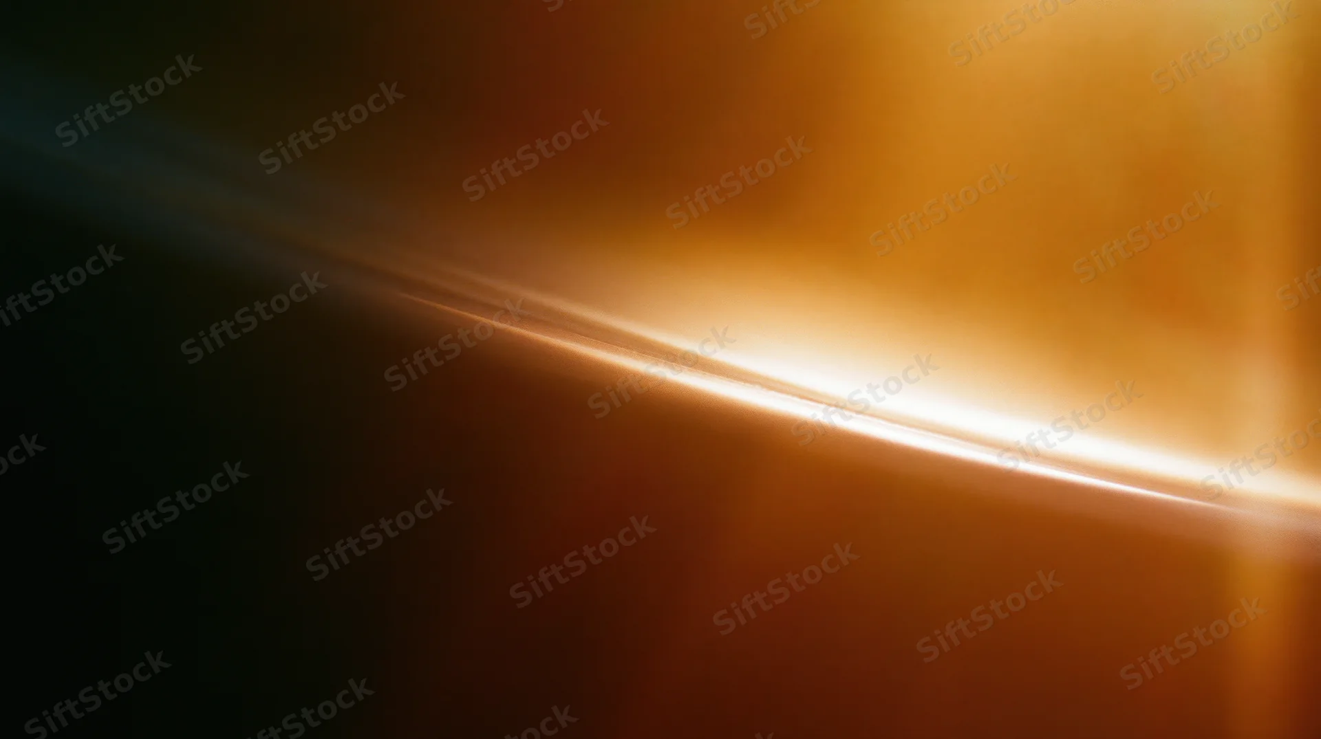 A horizontal band of warm golden light glowing across a dark gradient background