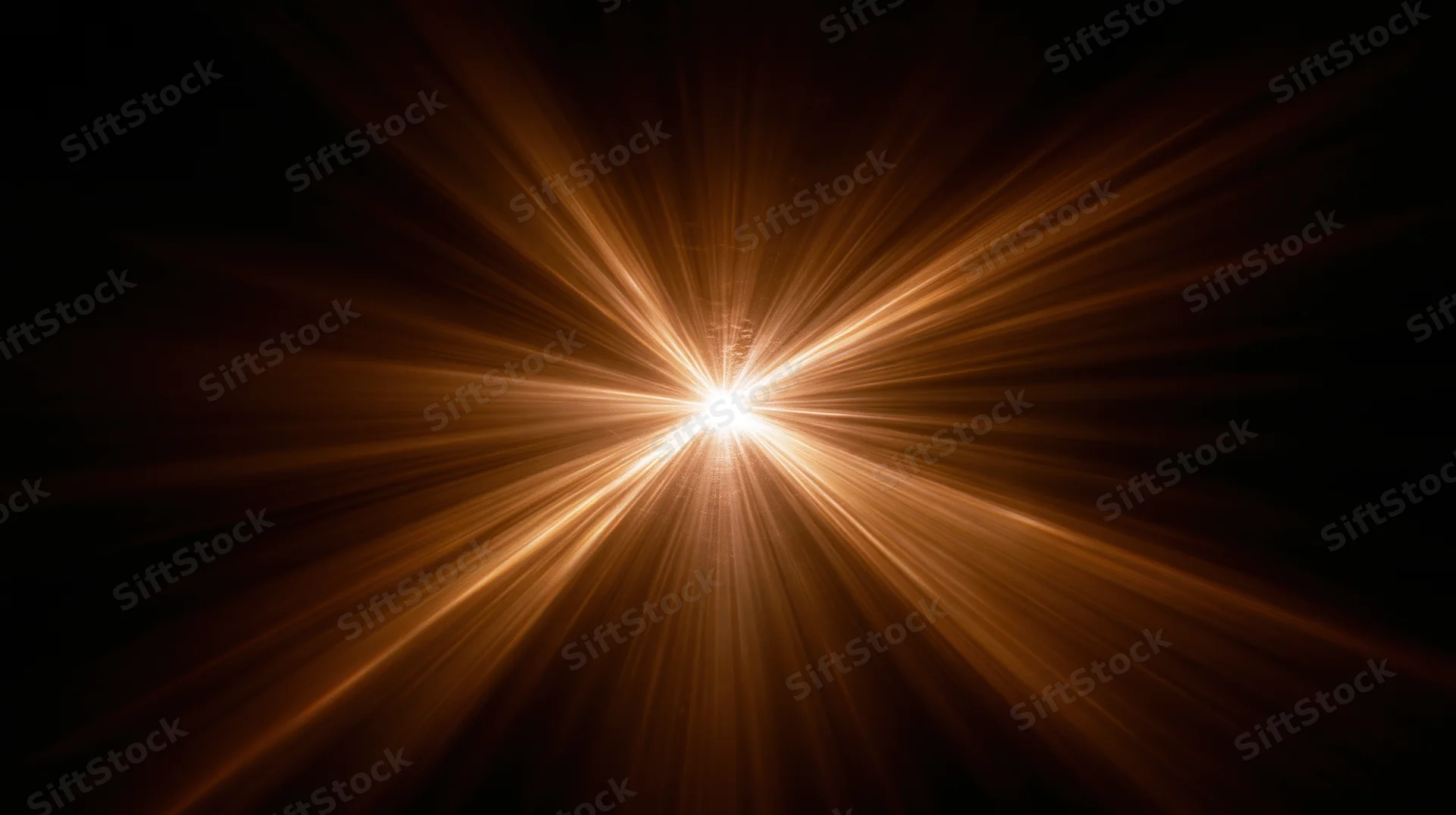 Radiant golden light burst emanating from center against dark background