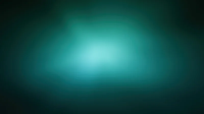 A soft teal gradient background with a glowing center and dark edges, creating a smooth light transition