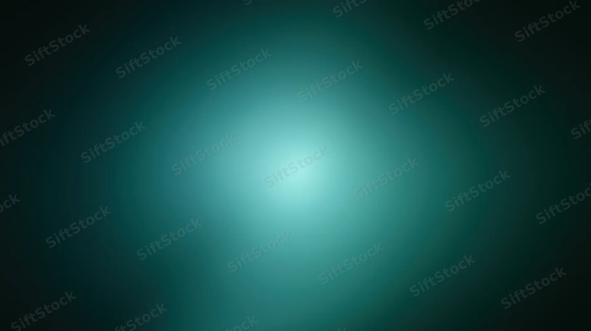 A soft teal gradient background with a glowing center and dark edges, creating a smooth radial blur effect
