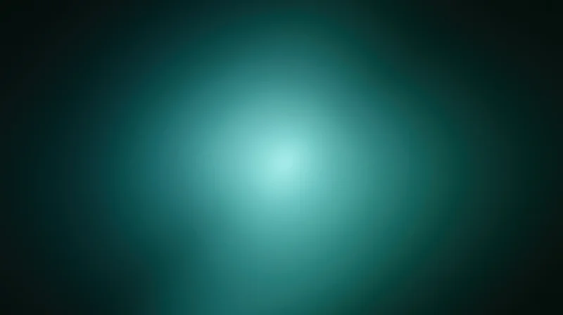 A soft teal gradient background with a glowing center and dark edges, creating a smooth radial blur effect
