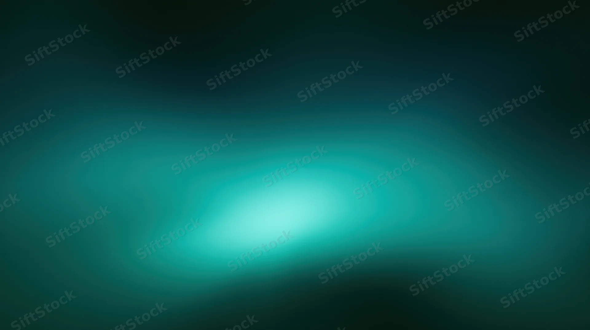 Abstract teal gradient with soft glow and blurred edges