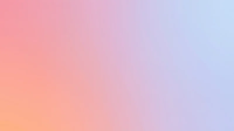 A smooth pastel color gradient transitioning from pink and orange to blue and purple across the frame