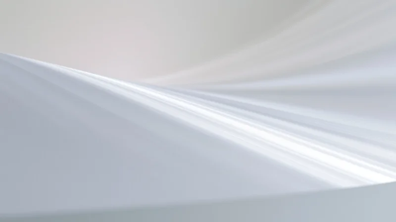 Flowing white light waves forming smooth curves across a gradient background