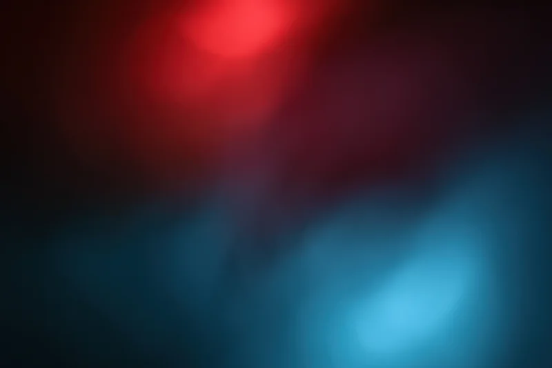 Abstract blurred background with red and blue glowing lights