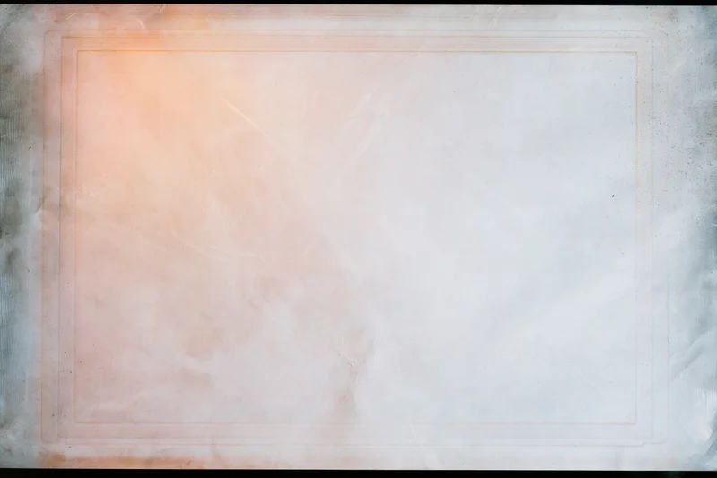 Blank scanned film slide texture with warm gradient and double border frame