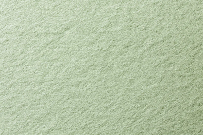 Close-up flat lay of pale sage green textured paper surface
