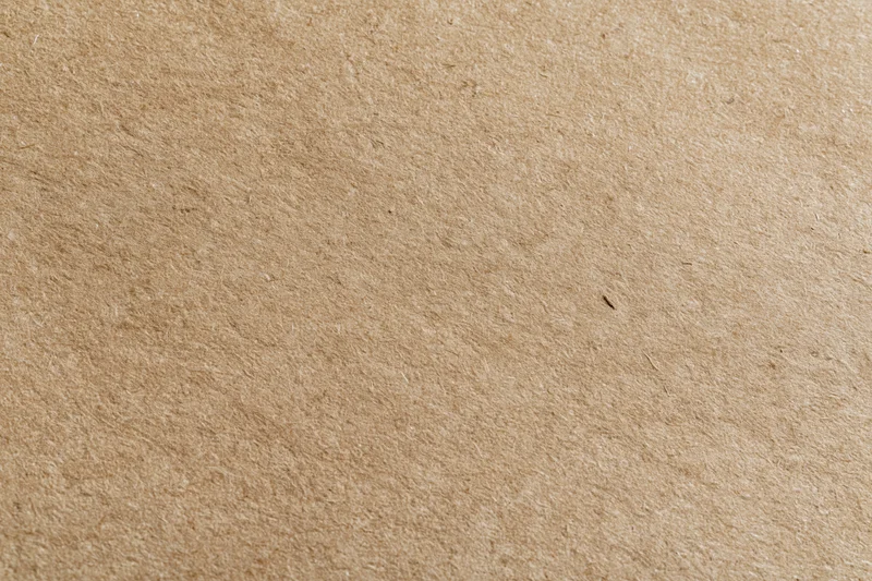 Close-up of a plain kraft brown paper sheet filling the frame